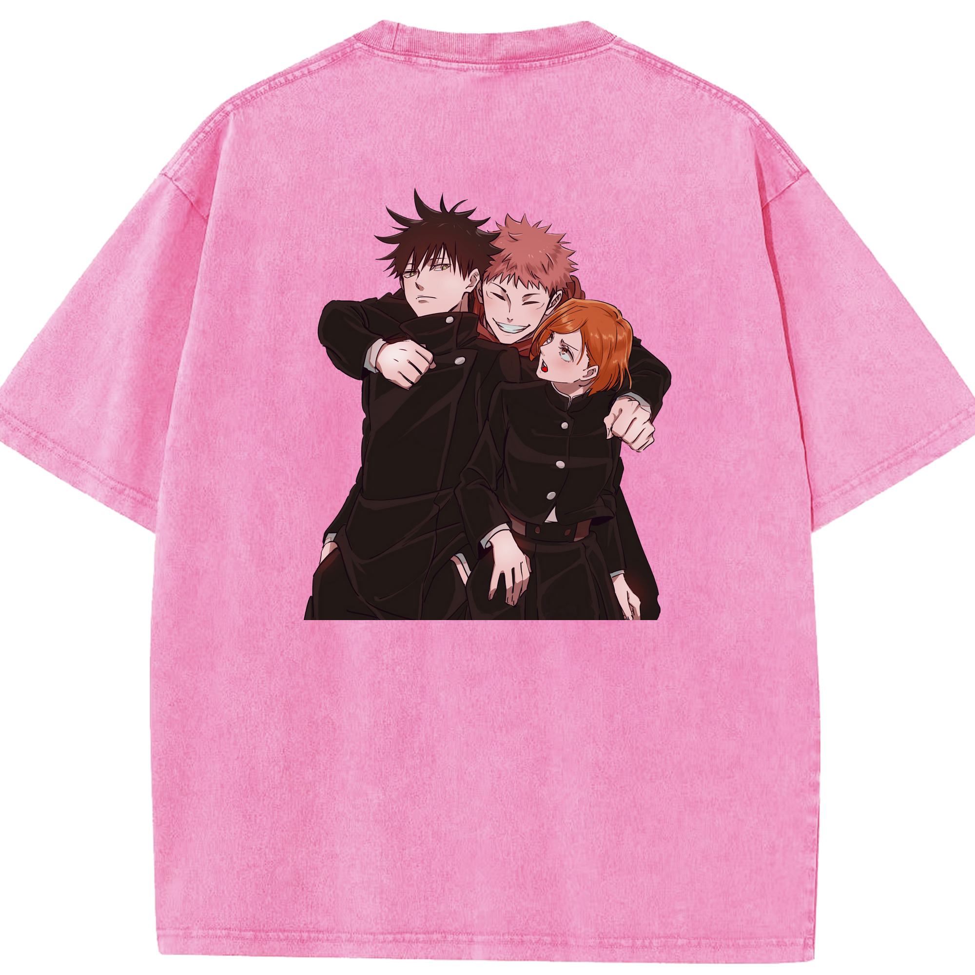 （画像用） 呪術廻戦 Jujutsu Kaisen 綿100% ヴィンテージ風 半袖Tシャツ（背面プリント）